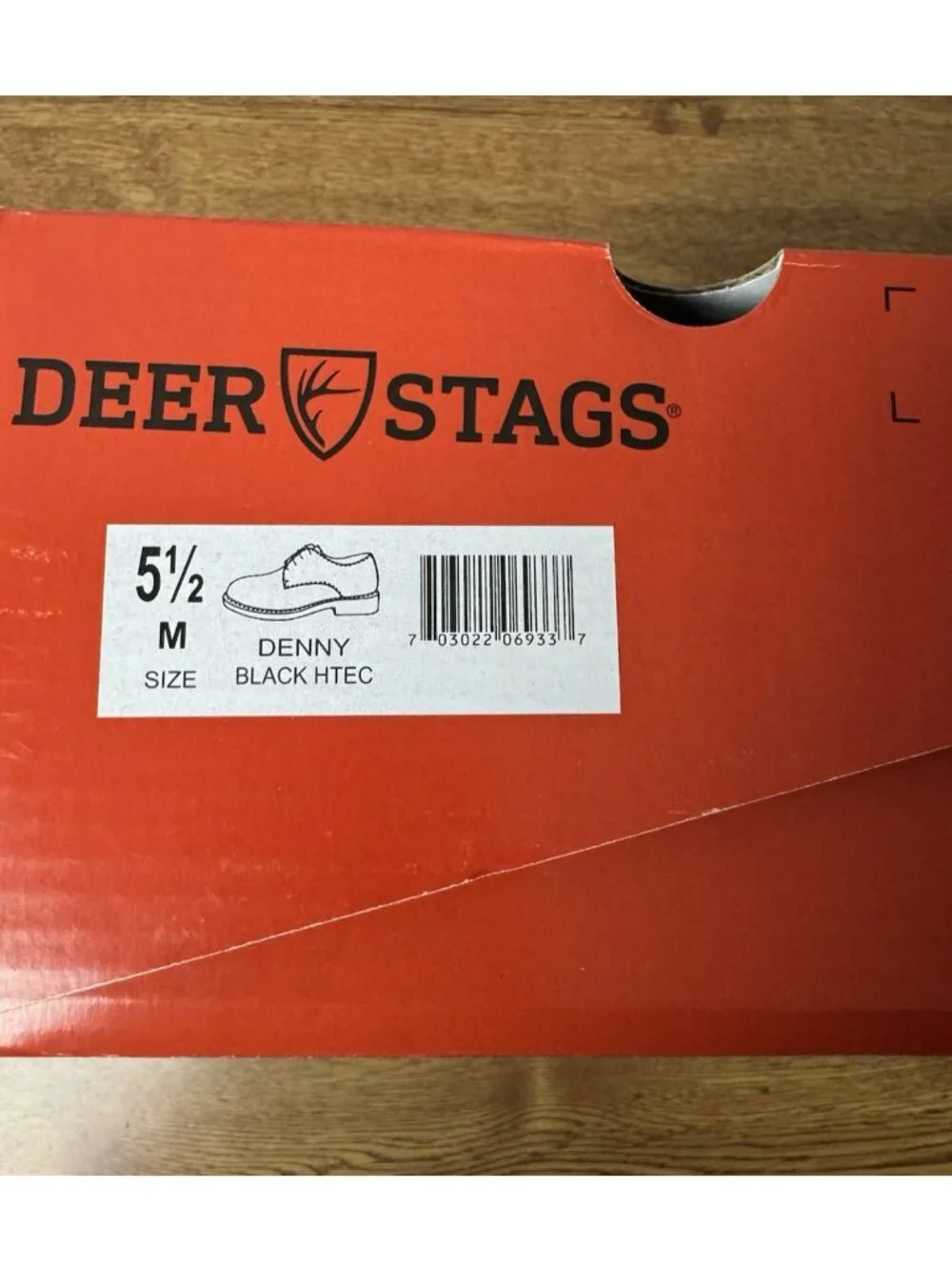 Deer Stags Denny Boys Round Oxford Shoes in Black Size 5.5 M Big Kid